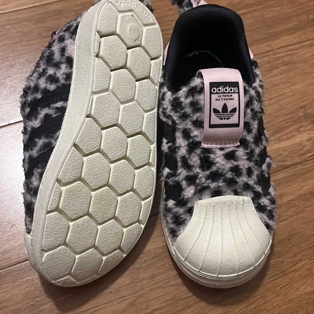 Adidas Kids Sneakers - Black, White, and Pink